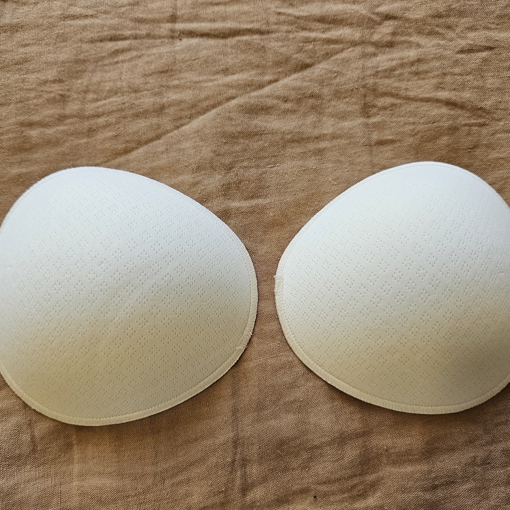 New Beige C/D Strapless Soft Push Up Bra Cups